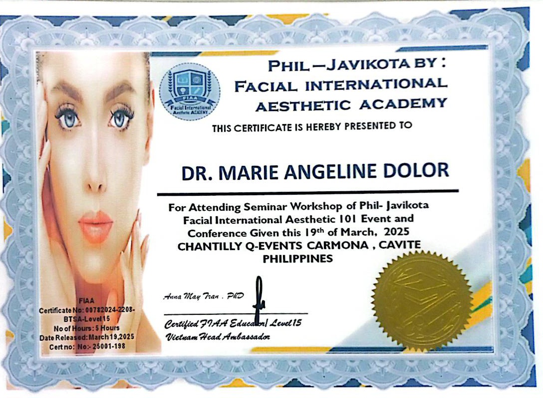 International Facial Certification